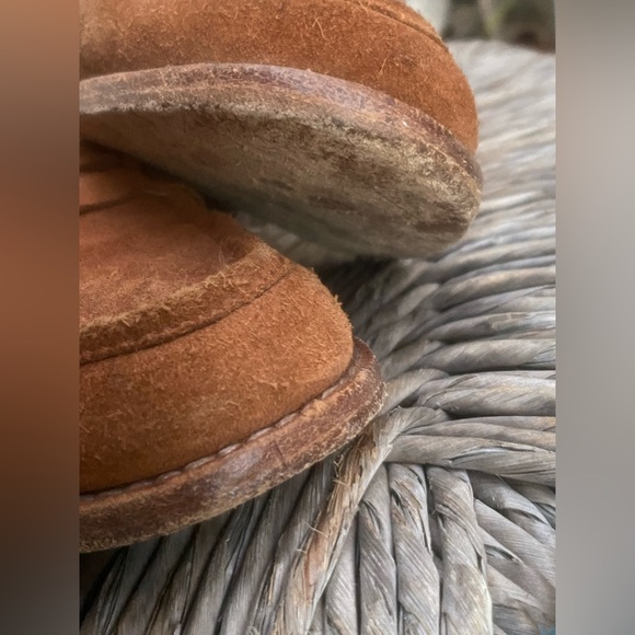 madewell elinor cognac suede penny loafer mules sz. 8 - Picture 5 of 13